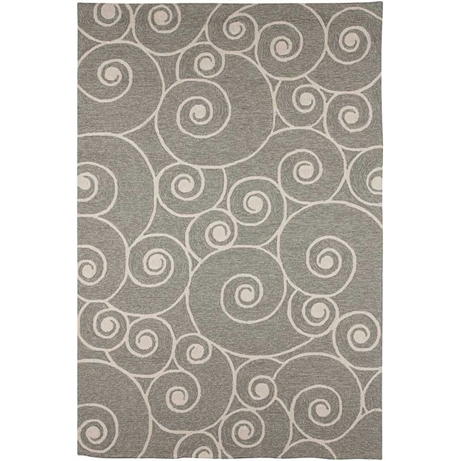 Hand hooked Casual Polypropylene Area Rug (2 X 3)