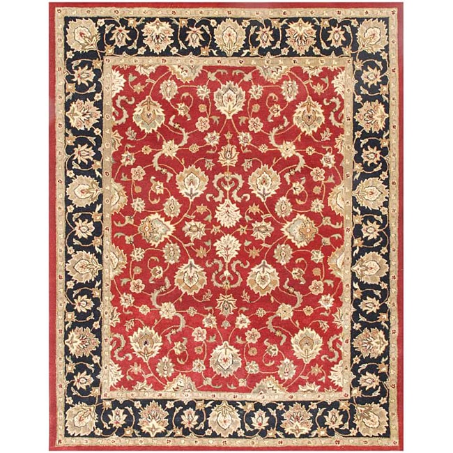 Hand tufted Red/ Brown Wool Rug (2 X 3)