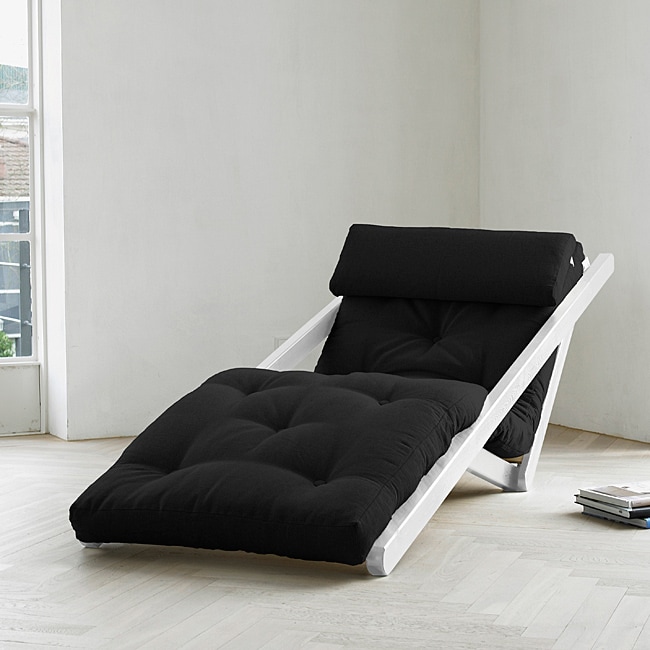 Fresh Futon Fresh Futon Figo Black White Size Chair