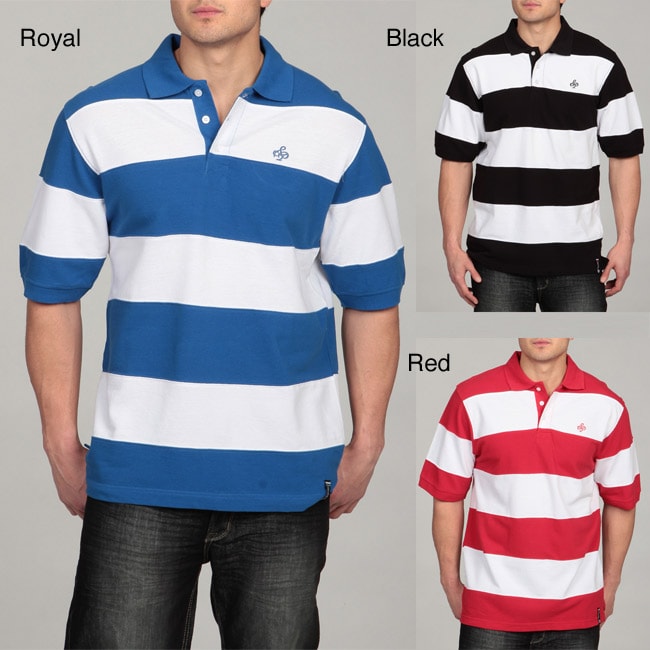 Southpole Mens Striped Polo Shirt