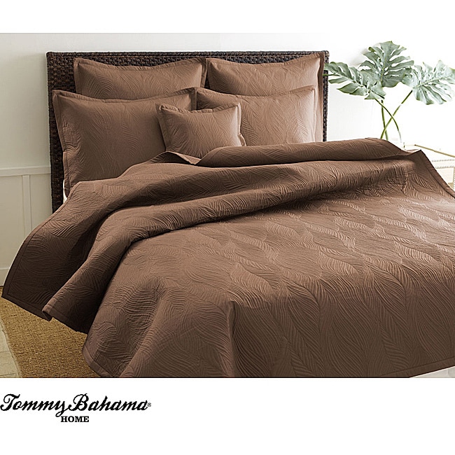 Tommy Bahama Andros Chocolate King size Coverlet  