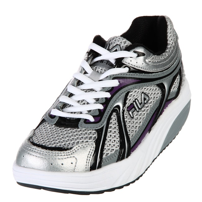 Fila Womens Sculpt N Tone Silver/Purple Sneakers 