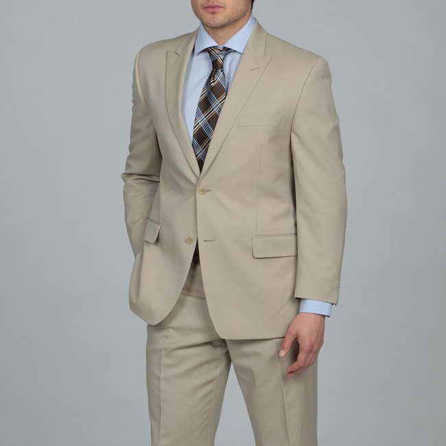 MICHAEL Michael Kors Mens Sand Two button Wool Suit
