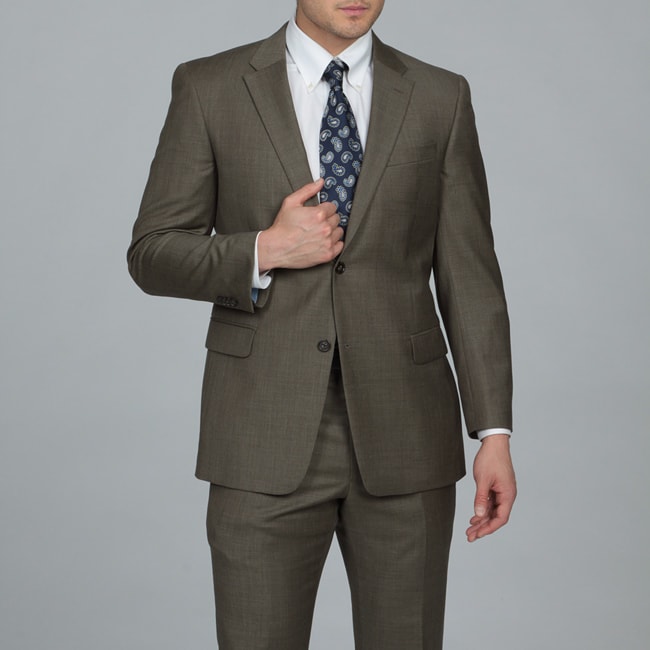 Ferrecci Mens 3 piece Olive Suit  