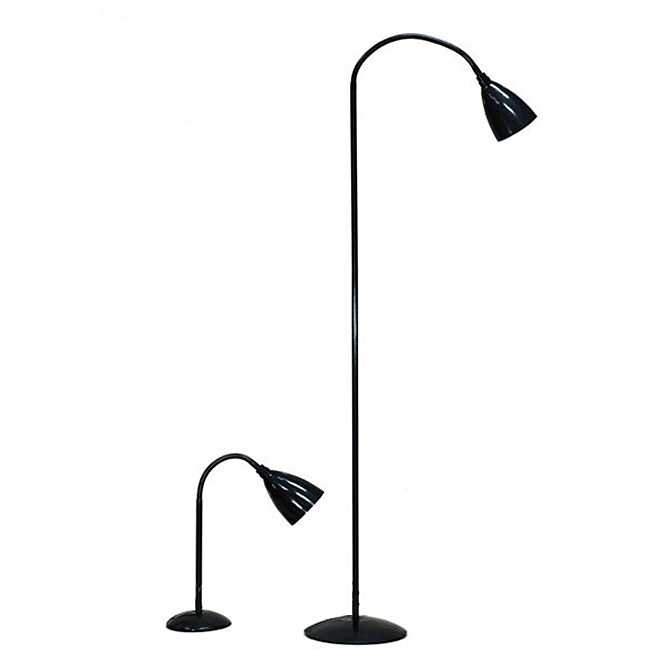 Black Floor and Table Lamp (Set of 2) Free Shipping Today Overstock