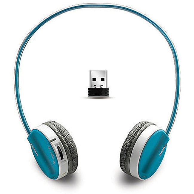 Rapoo 2.4Ghz Blue USB Wireless Headset with Microphone  