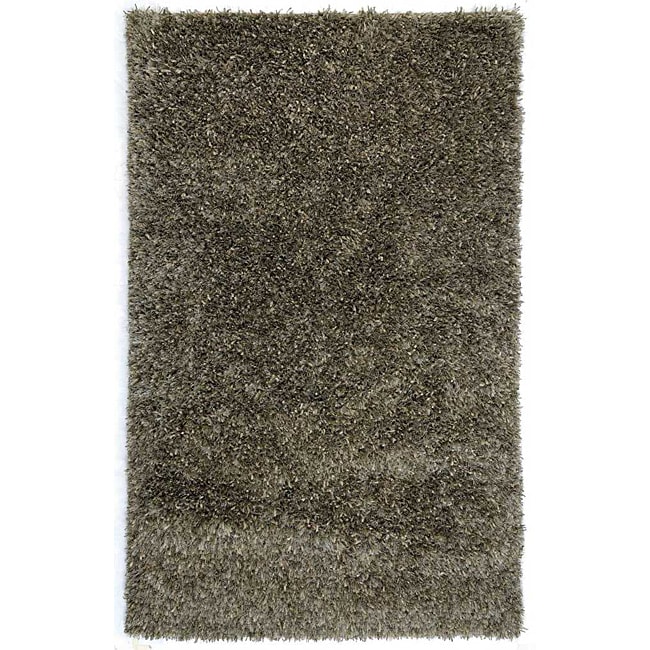 Woven Grey Shag Area Rug (7 X 6 X 9 6)