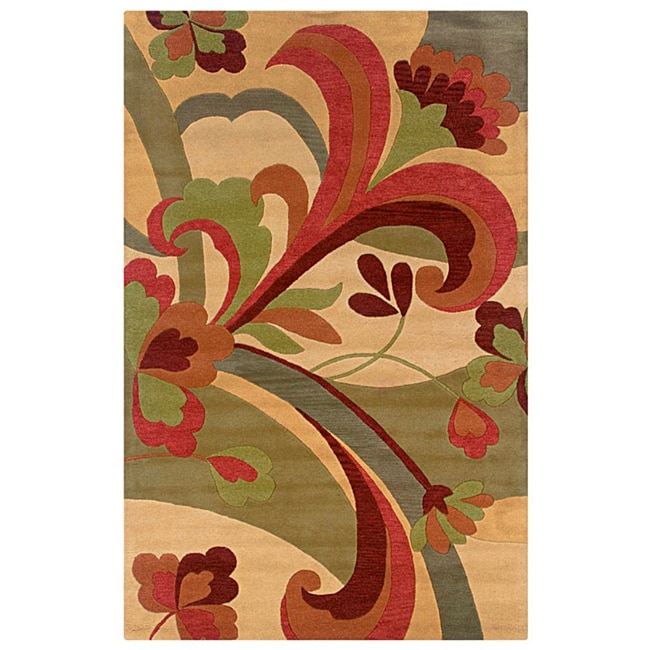 Hand tufted Hesiod Light Gold Rug (9 X 12)