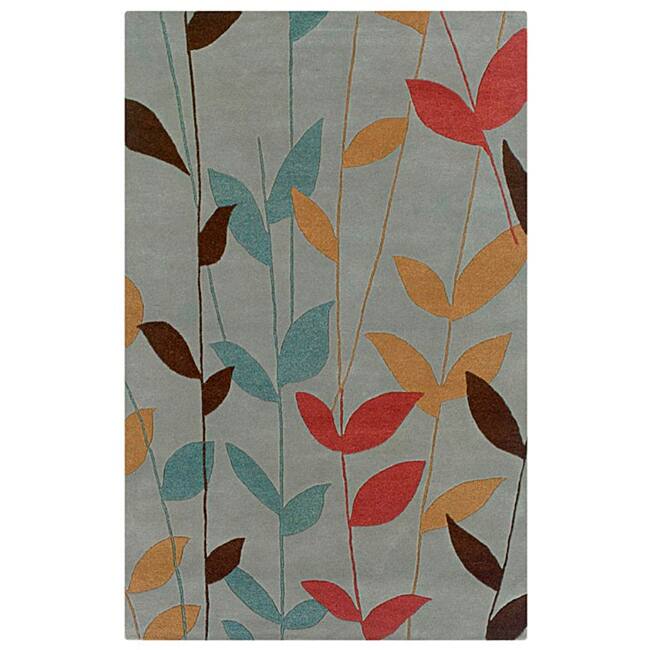 Hand-tufted Hesiod Light Blue Rug (9' x 12') - Big