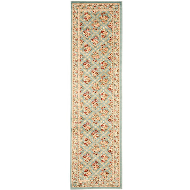 Lyndhurst Floral Trellis Blue Rug (23 X 12)