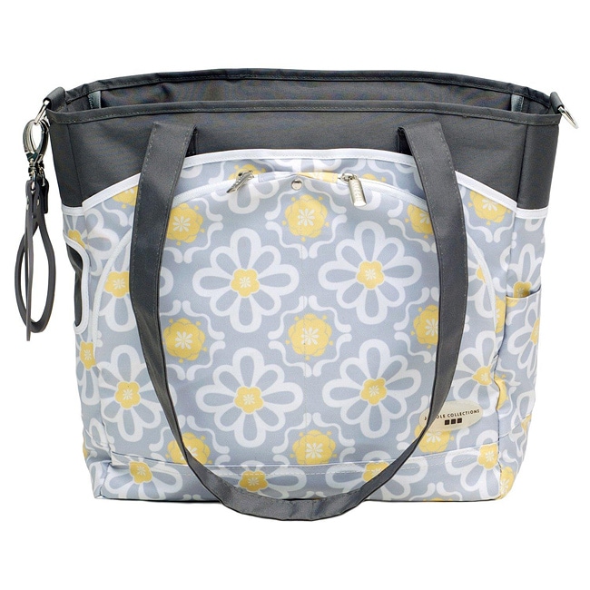 Shop JJ Cole Mode Diaper Tote in Lemon Posey Free Shipping On Orders