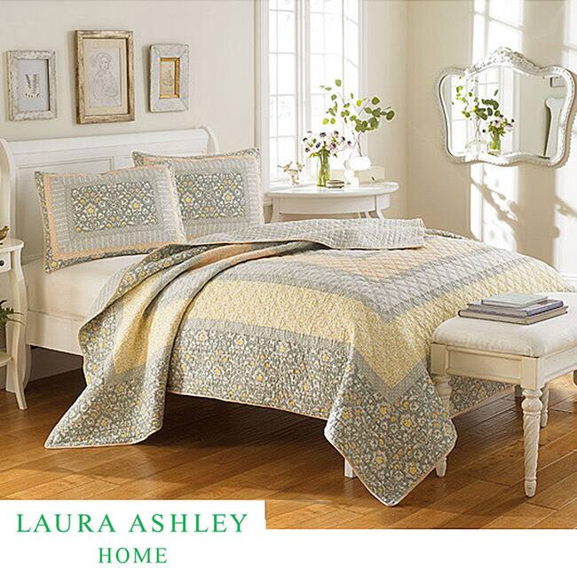 Laura Ashley Sheffield King size Quilt Free Shipping Today Overstock 14110247