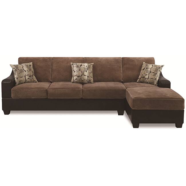 Cocoa Two-tone Sectional Set