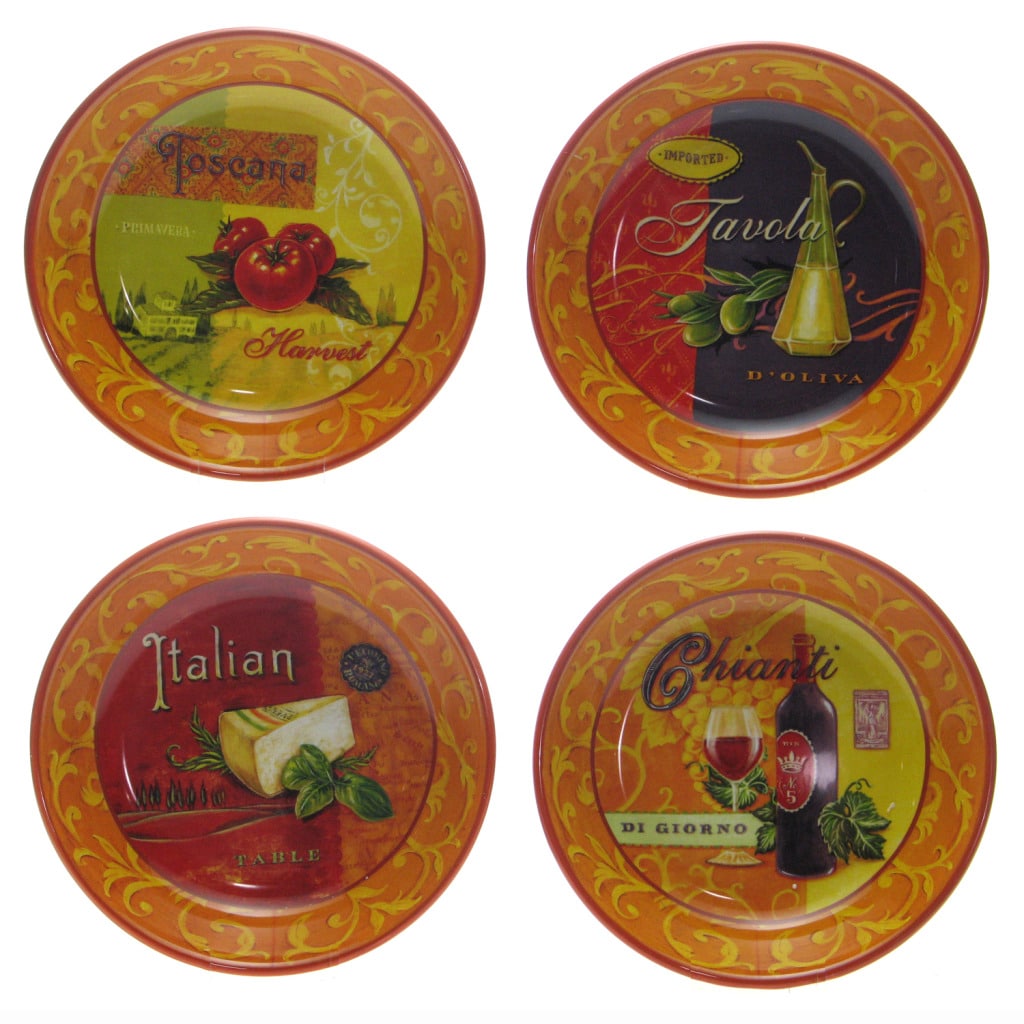 Certified International Tuscan View Soup/Pasta Bowl Set of 4 9.5-Inch 