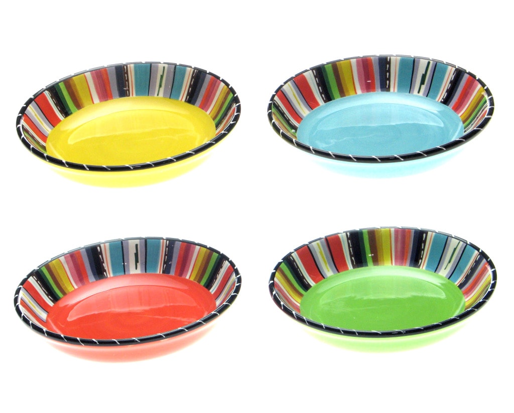 Certified International Santa Fe 9.25 inch Pasta/ Soup Bowls (set Of 4)