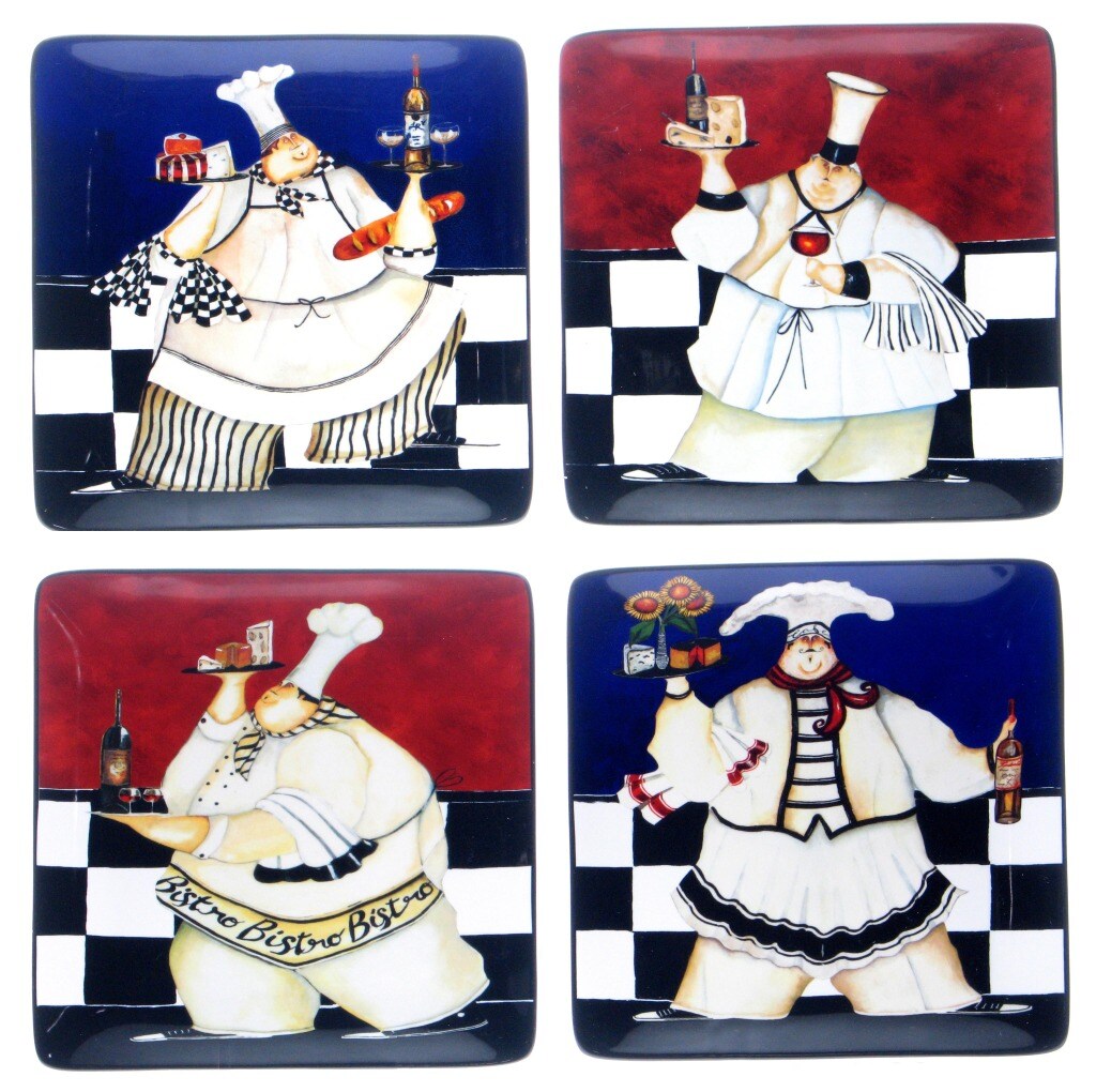Certified International Chef de Cuisine Dinner Plates (Set of 4) Free Shipping Today
