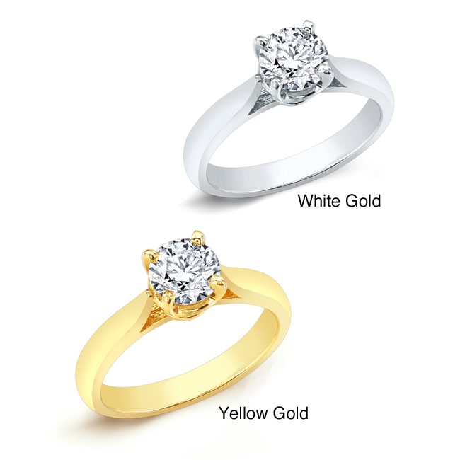 14k Gold 1ct TDW Diamond Solitaire Engagement Ring (J K, I2 I3) Today 