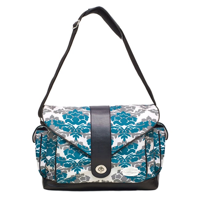 JJ Cole Myla Diaper Bag in Teal Fleur   Shopping   The Best