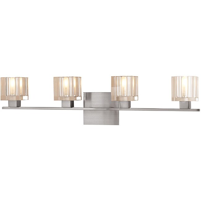 Astor 4 light Satin Steel Vanity Wall Sconce  