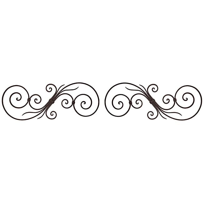 Shop Ornate Scroll Wall Decor (Set of 2) - Free Shipping On Orders Over ...