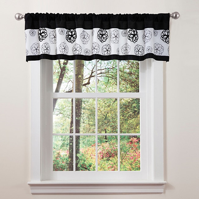 Lush Decor Black/ White Covina Valance Today $26.79 4.0 (1 reviews