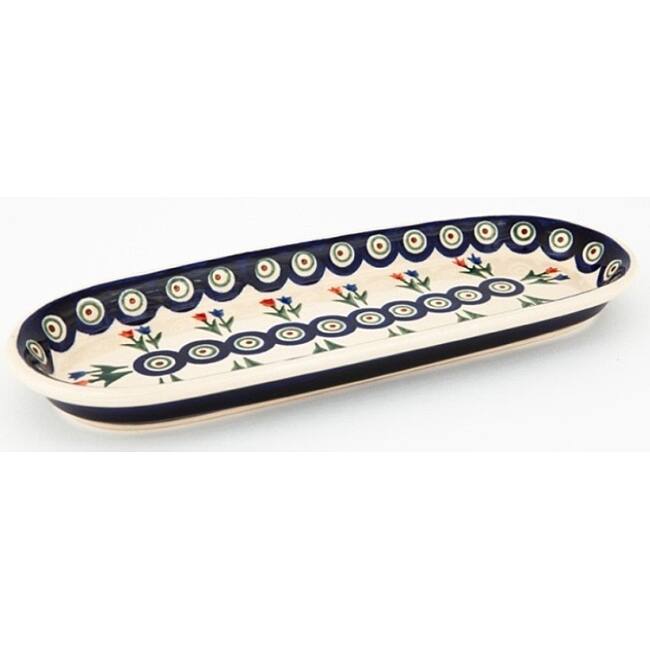 Stoneware Cracker and Olive Tray (Poland)