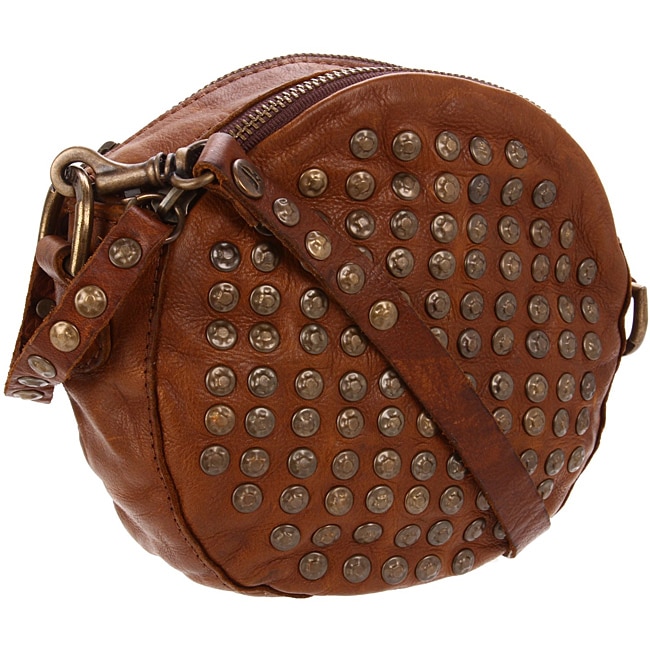 frye brown leather crossbody bag