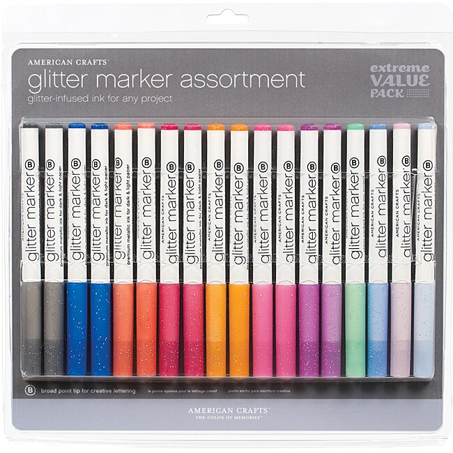 american crafts glitter markers extreme value pack 18 count free american crafts glitter markers extreme value pack 18 count free