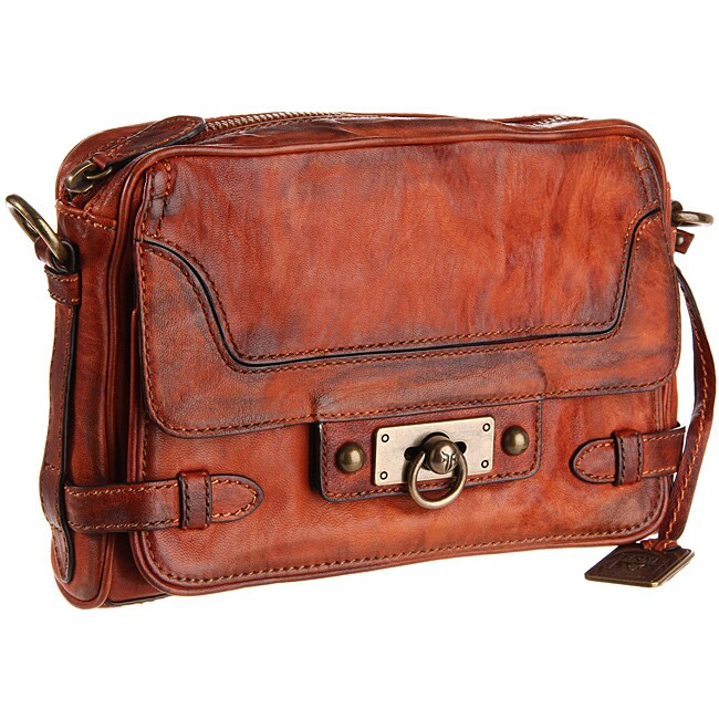 cognac cross body bag