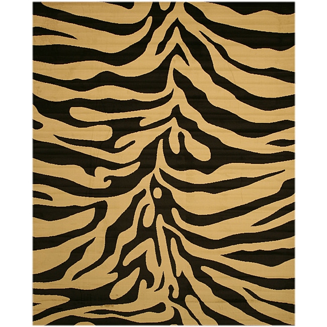 Hand woven Zebra Bamboo Rug (6 x 9)  