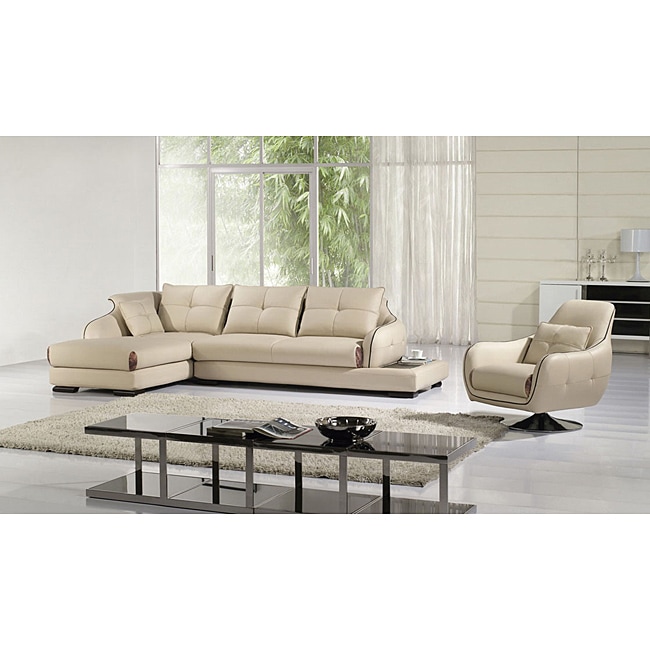 Pacey 3 piece Sectional with Chaise and Ottoman Set 