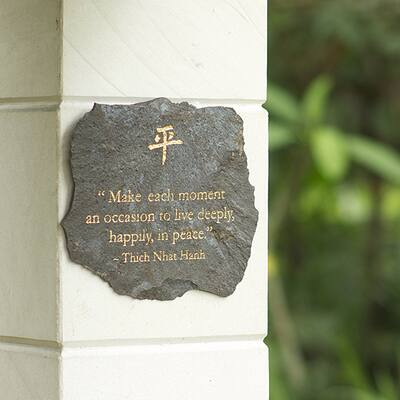 Volcanic Slate 'Make Each Moment' Engraved Plaque (Indonesia)