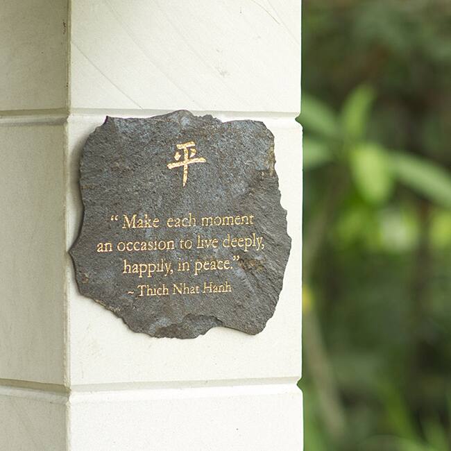 Volcanic Slate 'Make Each Moment' Engraved Plaque (Indonesia)