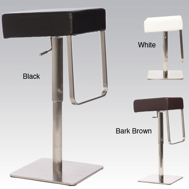 Retro Adjustable Height Swivel Backless Stool