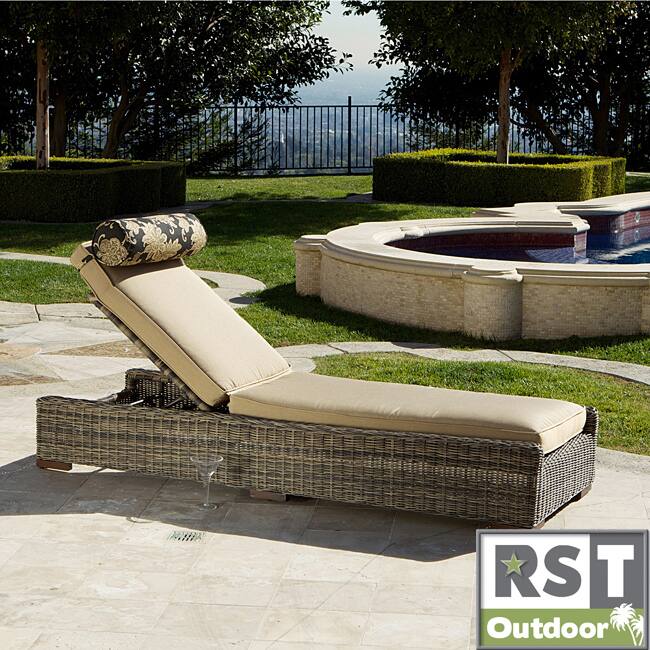 RST Resort Collection Weathered Grey Outdoor Chaise Lounger