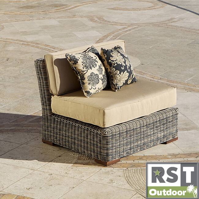 RST Resort Collection Weathered Grey Modular Armless Chair