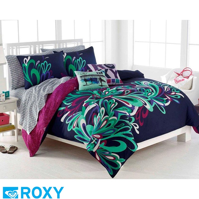 Roxy Splash Twin size 2 piece Duvet Cover Set  