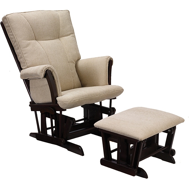 Shop 'Charlotte' Glider Rocker/ Ottoman Free Shipping Today