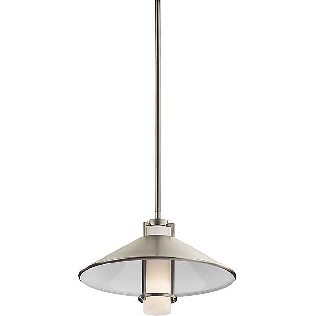 Contemporary Brushed Nickel 1-light Pendant