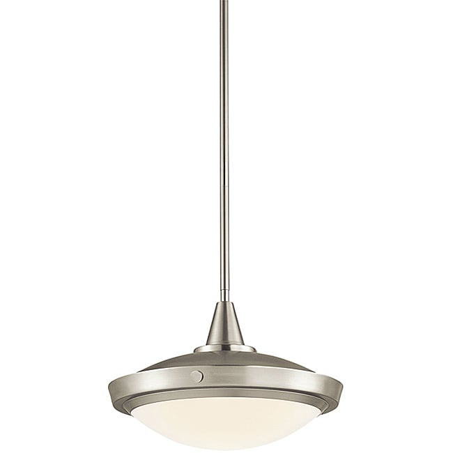 Contemporary Brushed Nickel 1-light Pendant