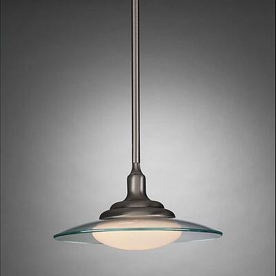 Contemporary Brushed Nickel 1-light Pendant