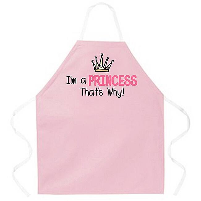 'I'm A Princess That's Why' kitchen Apron-Pink