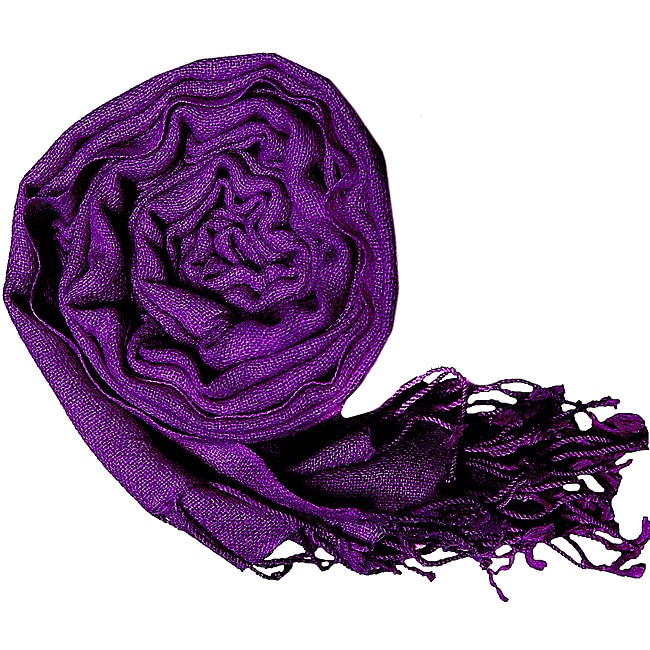 Peach Courture Purple Wool Shawl Today 