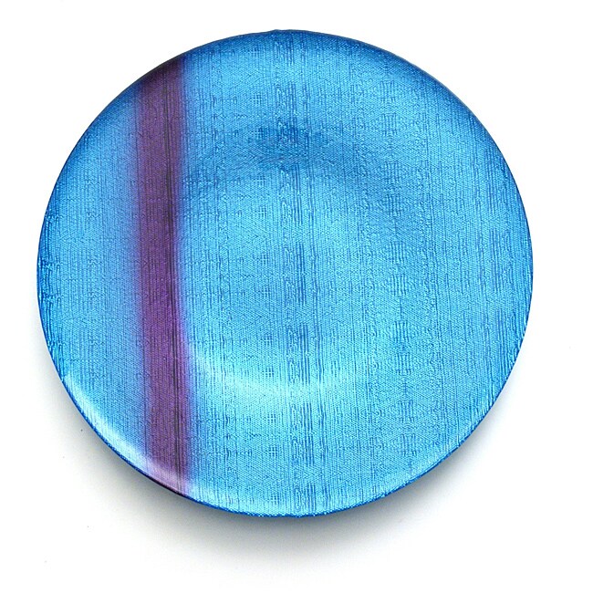 Canvas Purple/ Blue 12.5inch Charger Plates (Set of 4) Free Shipping