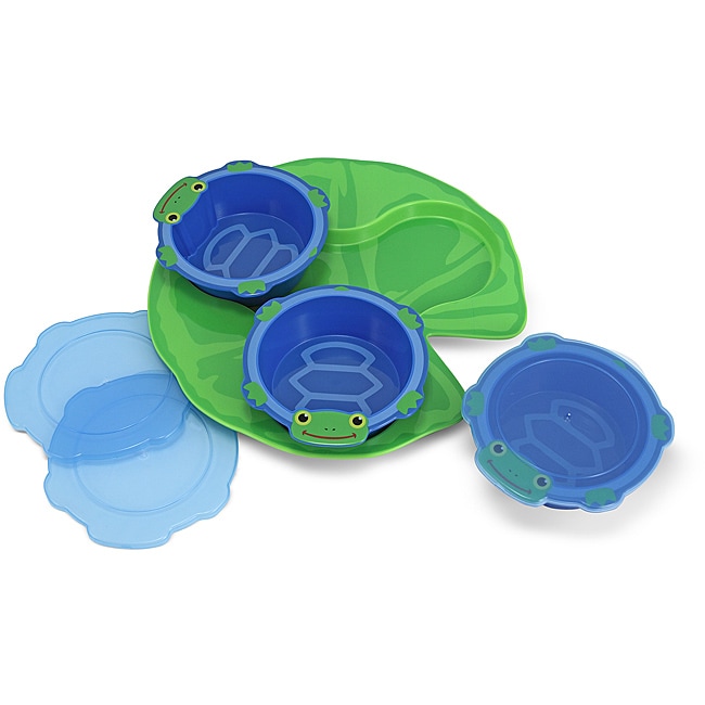 Melissa & Doug Scootin Turtle Bowls and Tray Set  