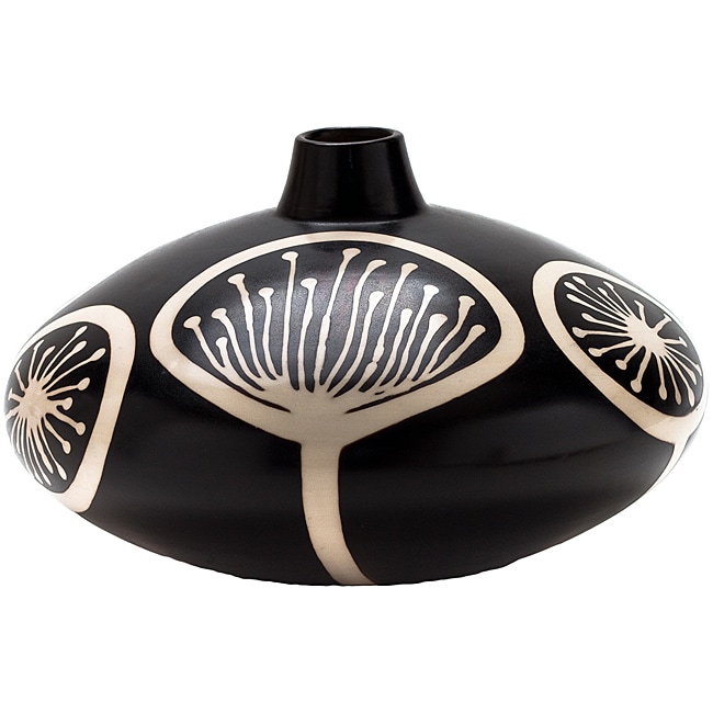 Black and White Fireworks Vase (Peru)  ™ Shopping