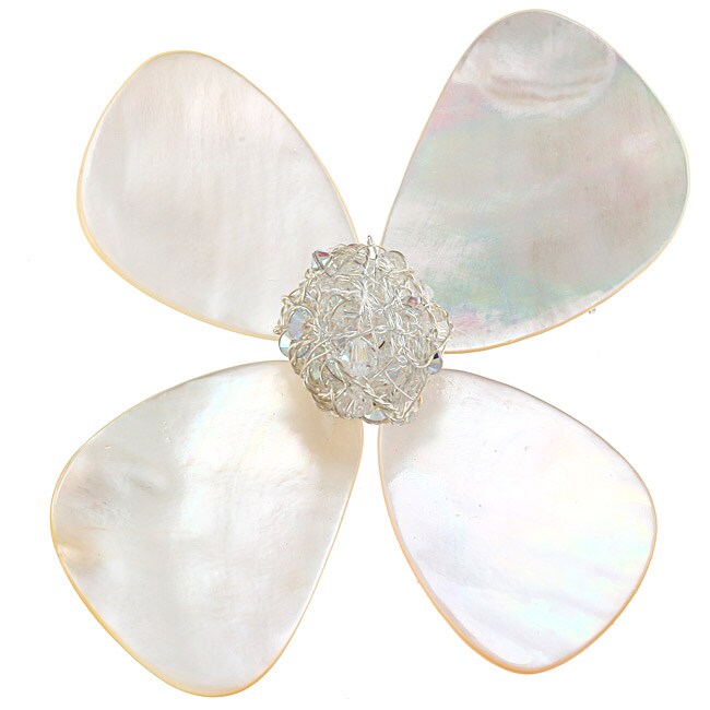 Tacori Bridal Evening Mother of Pearl SW Crystal Brooch
