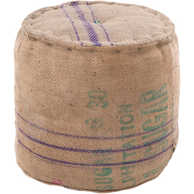 Decorative Mayle Tan Pouf