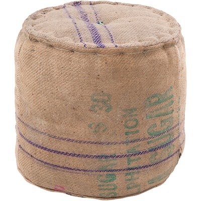 Decorative Mayle Tan Pouf