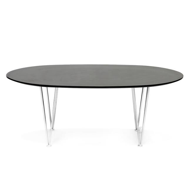 Hubbard Brown Oval Mid-Century Modern Coffee Table